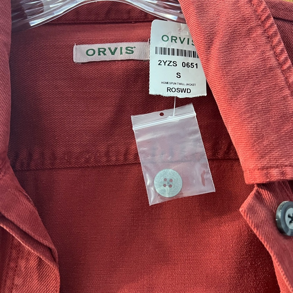 Orvis Twill Jacket in Rosewood Size Small S - Picture 3 of 3
